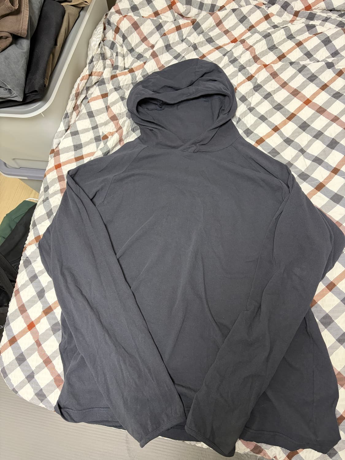 해칭룸 베이스 후디 블루차콜 3사이즈 상품이미지3