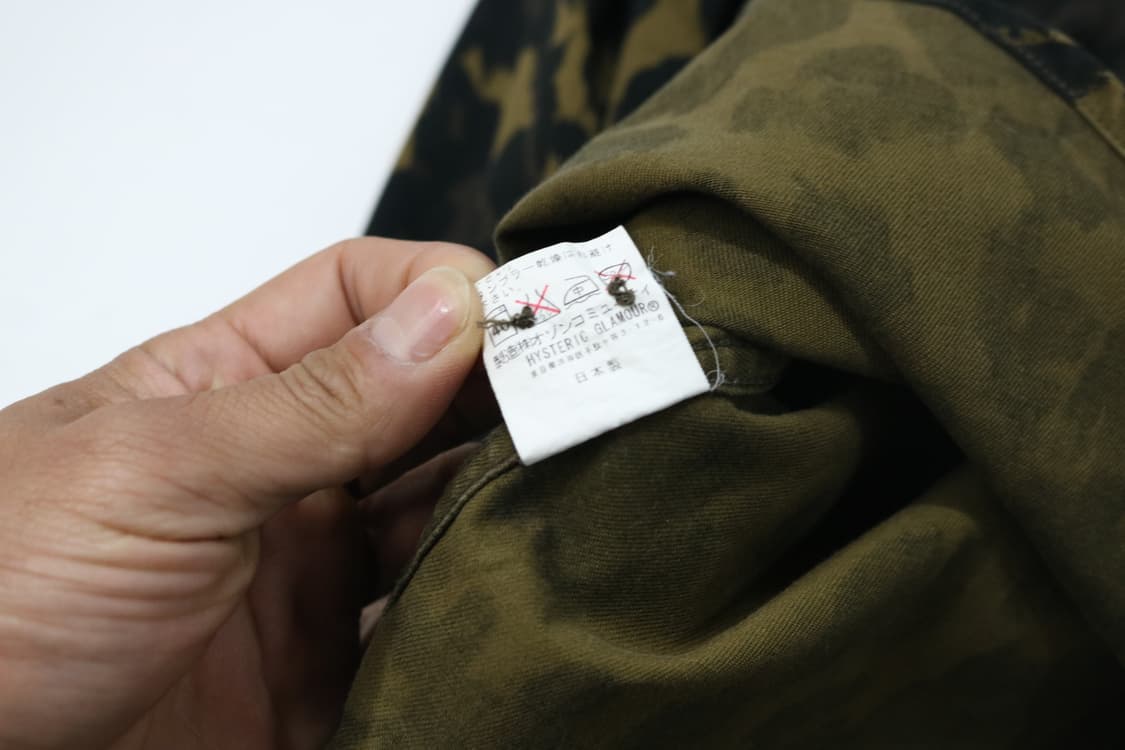 히스테릭 글래머 레오파드 카모 밀리터리 셔츠 상품이미지10