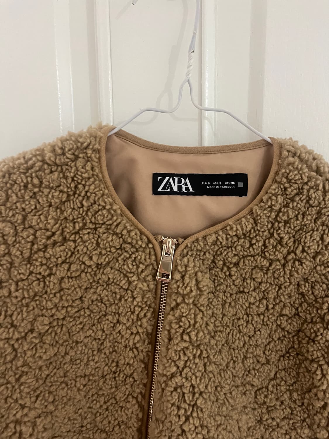 자라 뽀글이 시어링 퍼자켓 상품이미지3