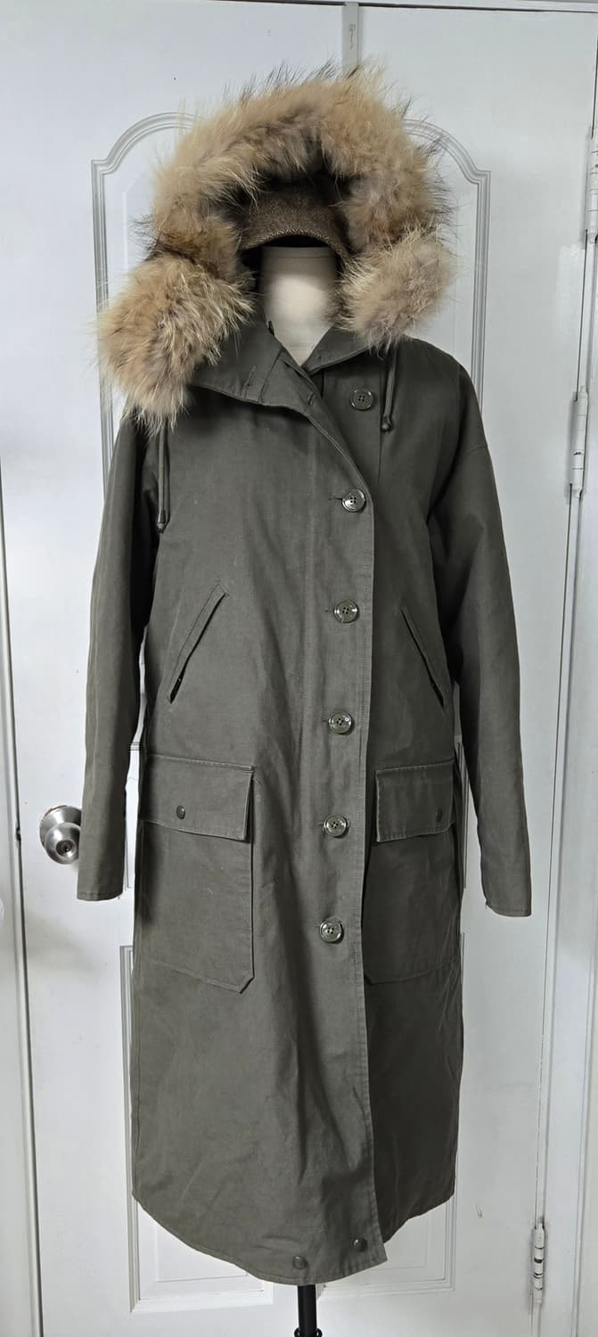 스튜디오 톰보이 라쿤퍼후드 롱야상 상품이미지2