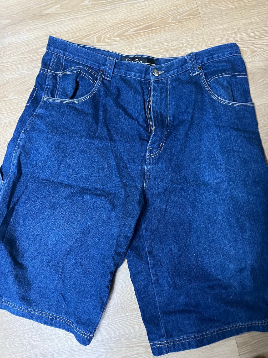 션존 버뮤다 와이드 데님팬츠 상품이미지2