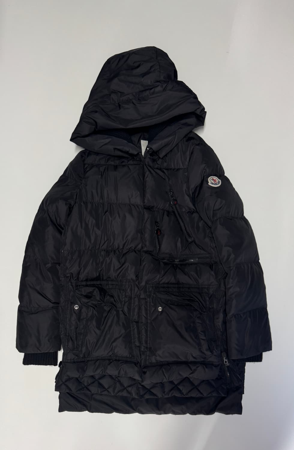 여성 몽클레어 빈티지 리메이크 커스텀 후드 다운 패딩 S 상품이미지1