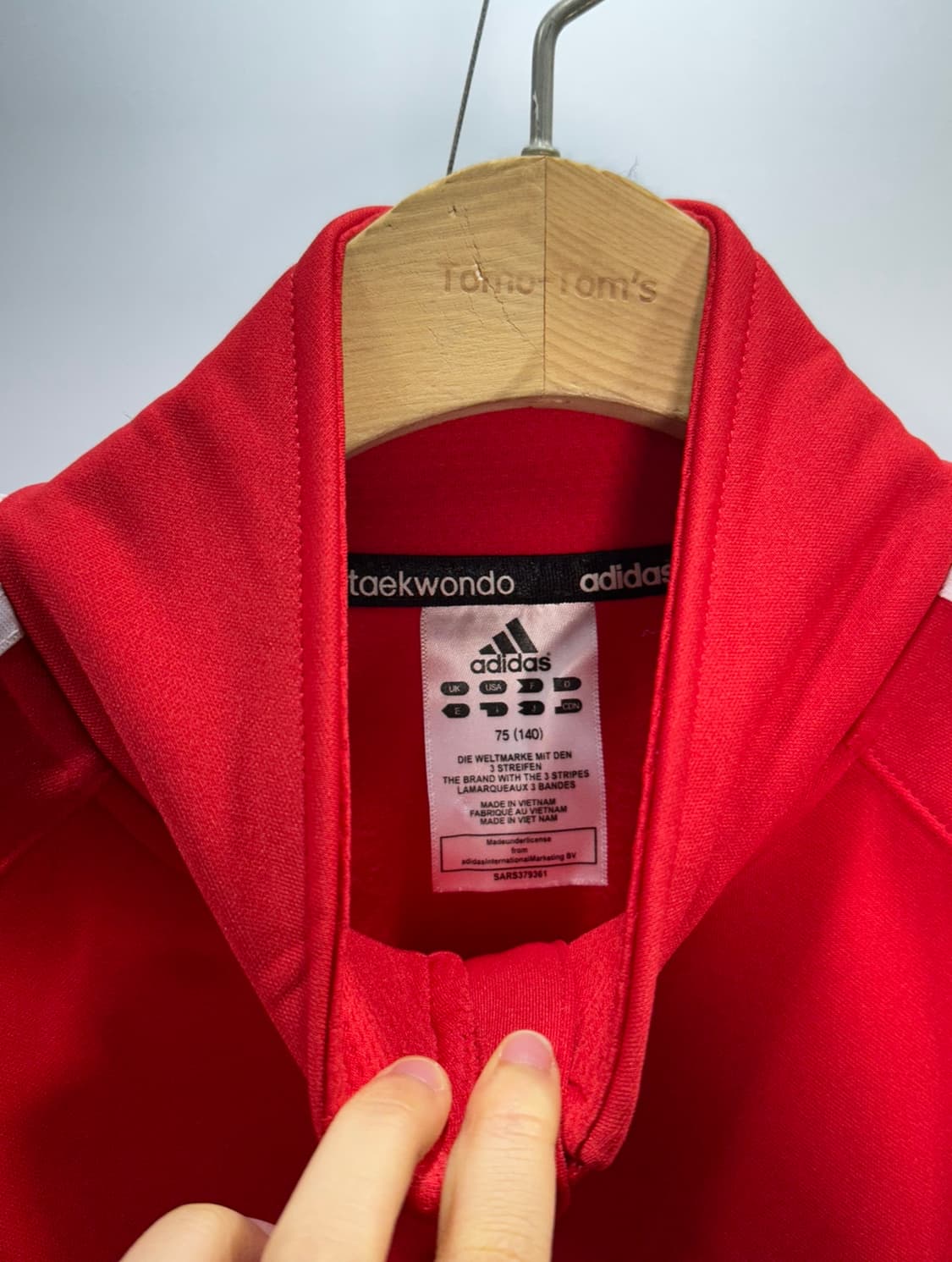 아디다스 태권도 레드 져지 상품이미지3