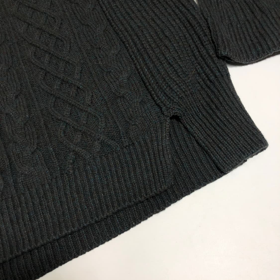 솔리드옴므 케이블 울 니트 XL 상품이미지6