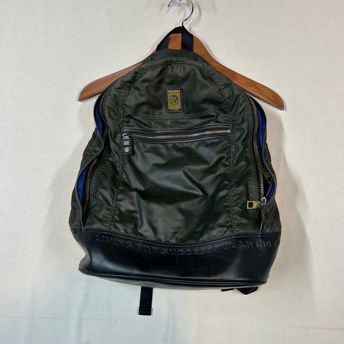 디젤 DIESEL 백팩 가방 올리브/블랙 상품이미지1