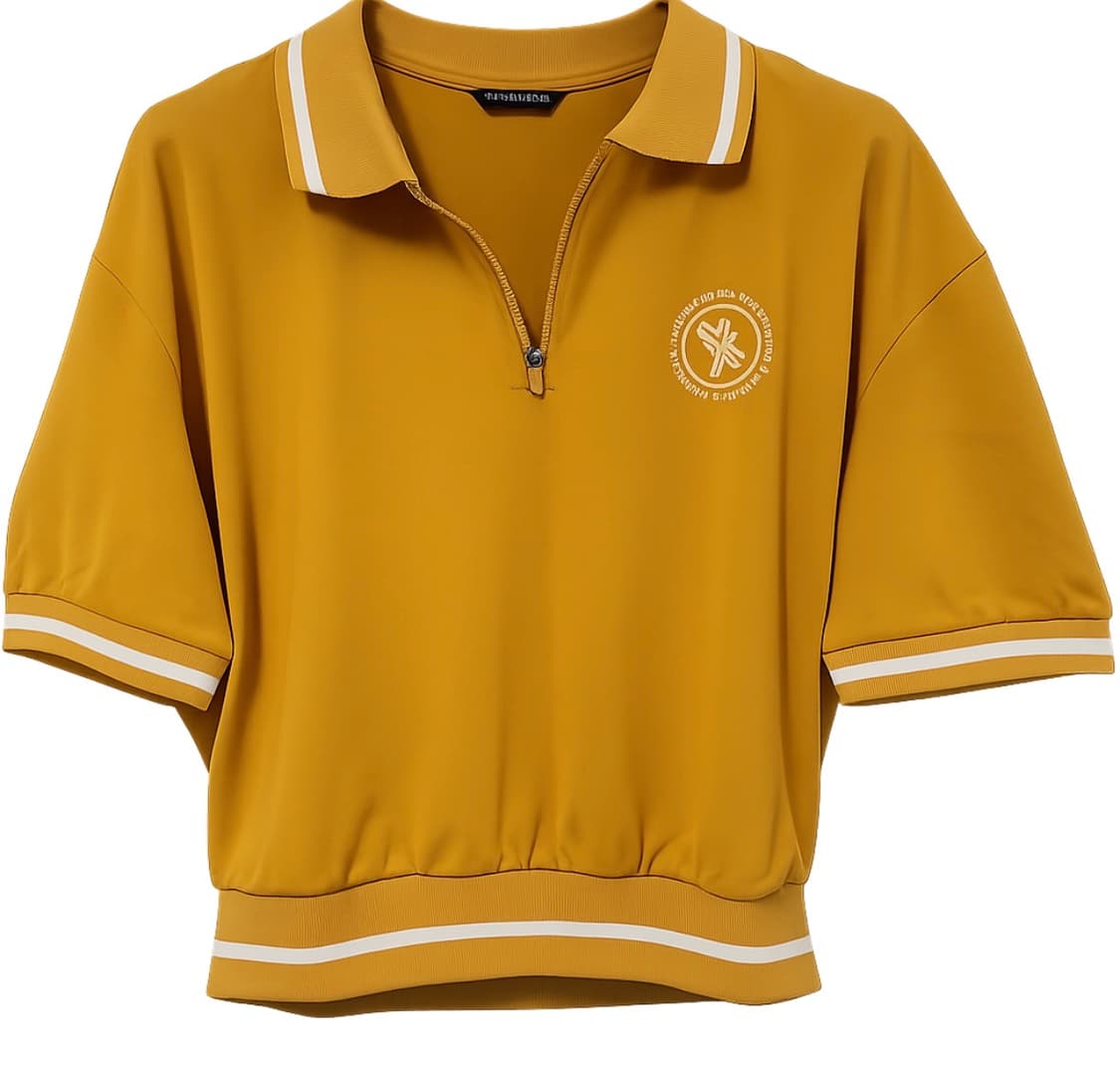 젝시믹스 테니스 옐로우 반집업 카라티셔츠 M 상품이미지3