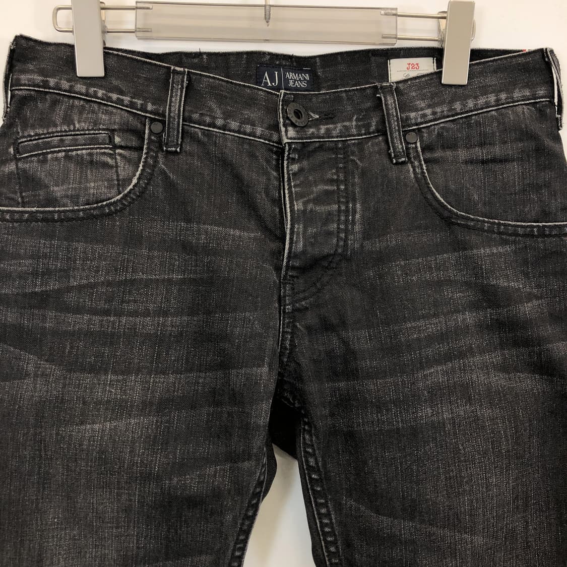 AJ 아르마니진 (국내판) 스틸로고 흑청 데님진 29 인치 상품이미지2