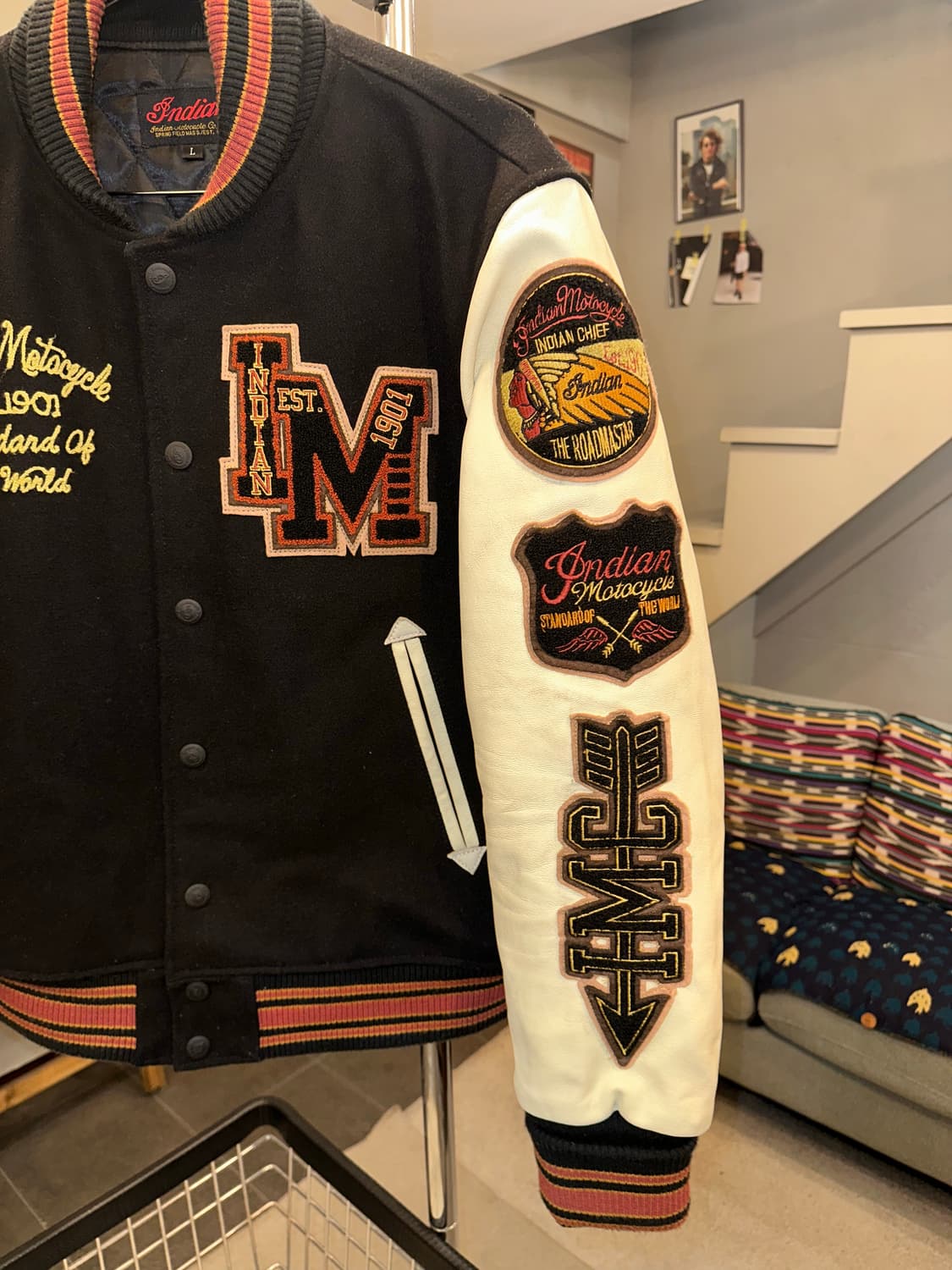 Indian Motorcycle logo patch varsity  상품이미지7