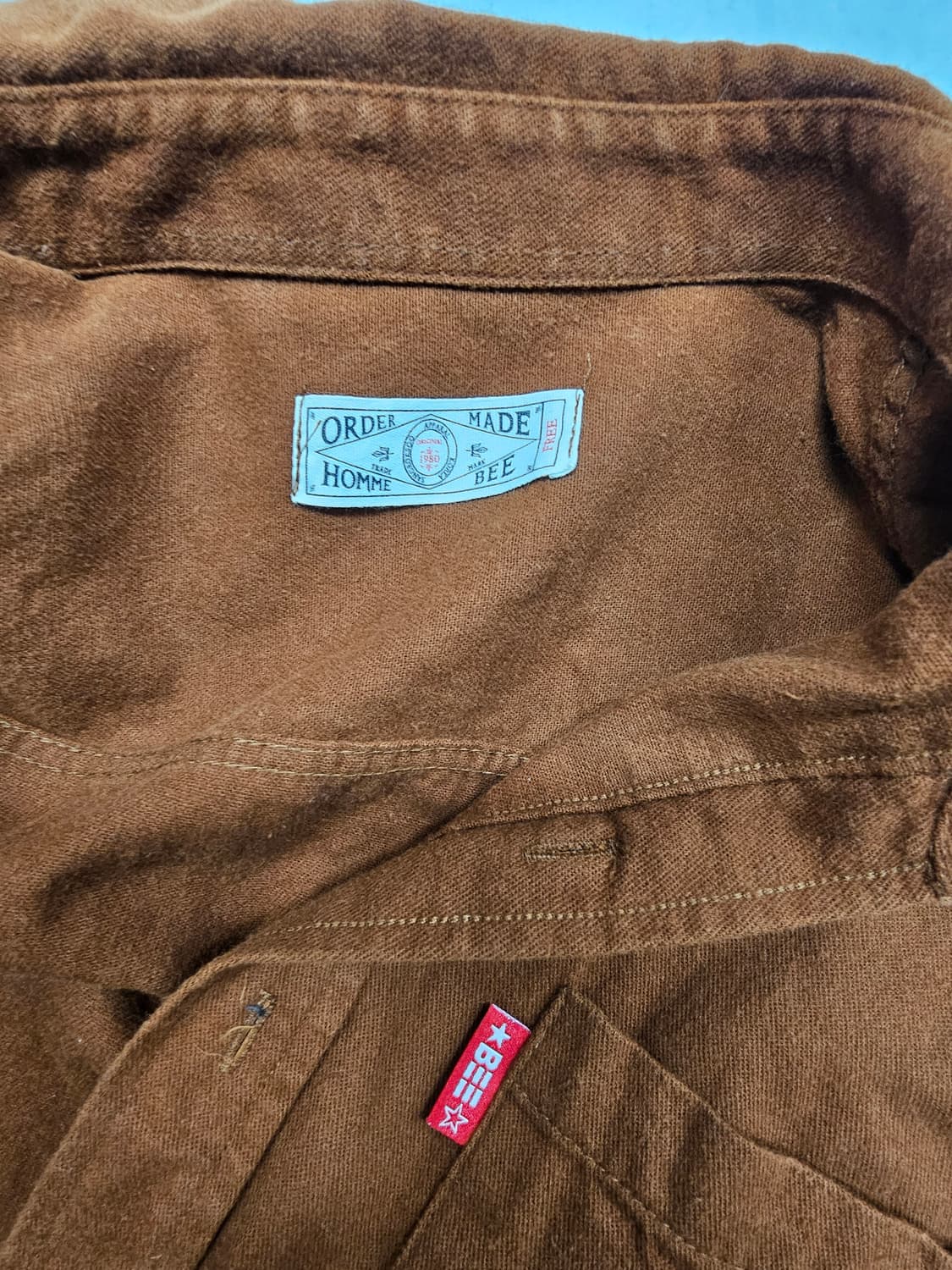 빈티지 브라운 셔츠  상품이미지3