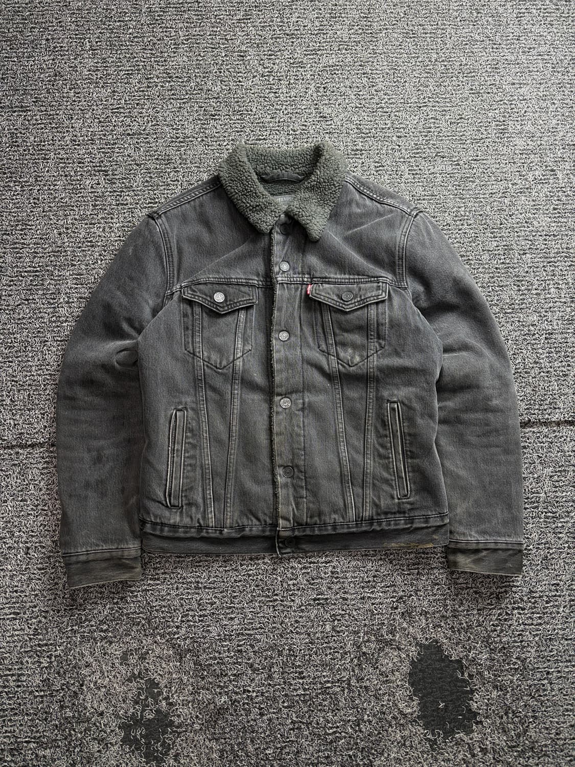 리바이스 워싱블랙 쉐르파 트러커 워크 자켓 3242 상품이미지2