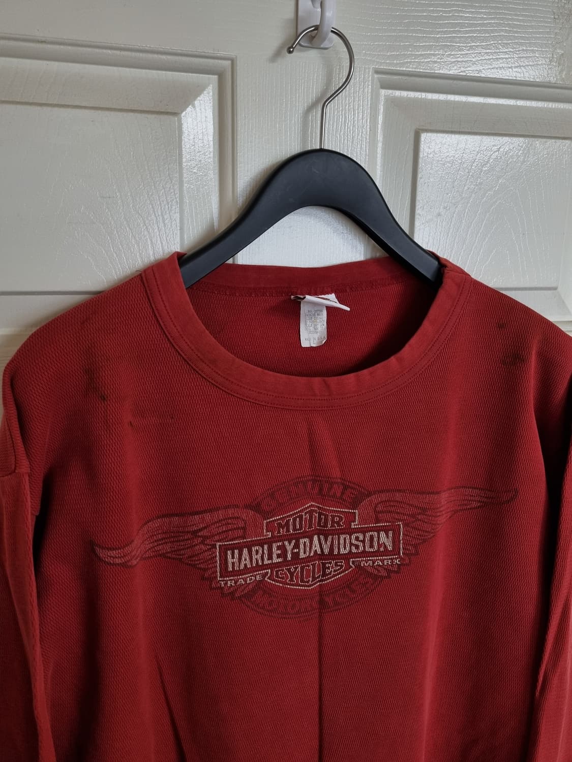 1990's HARLEY DAVIDSON WAFFLE KNIT 상품이미지3