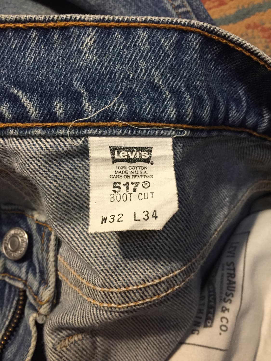 90‘s 리바이스 517 부츠컷 데님 상품이미지9