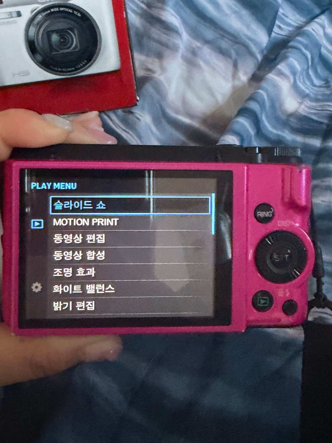 카시오 ex-zr1100 핑크 카메라 미품 풀박스 💗✨ 상품이미지7