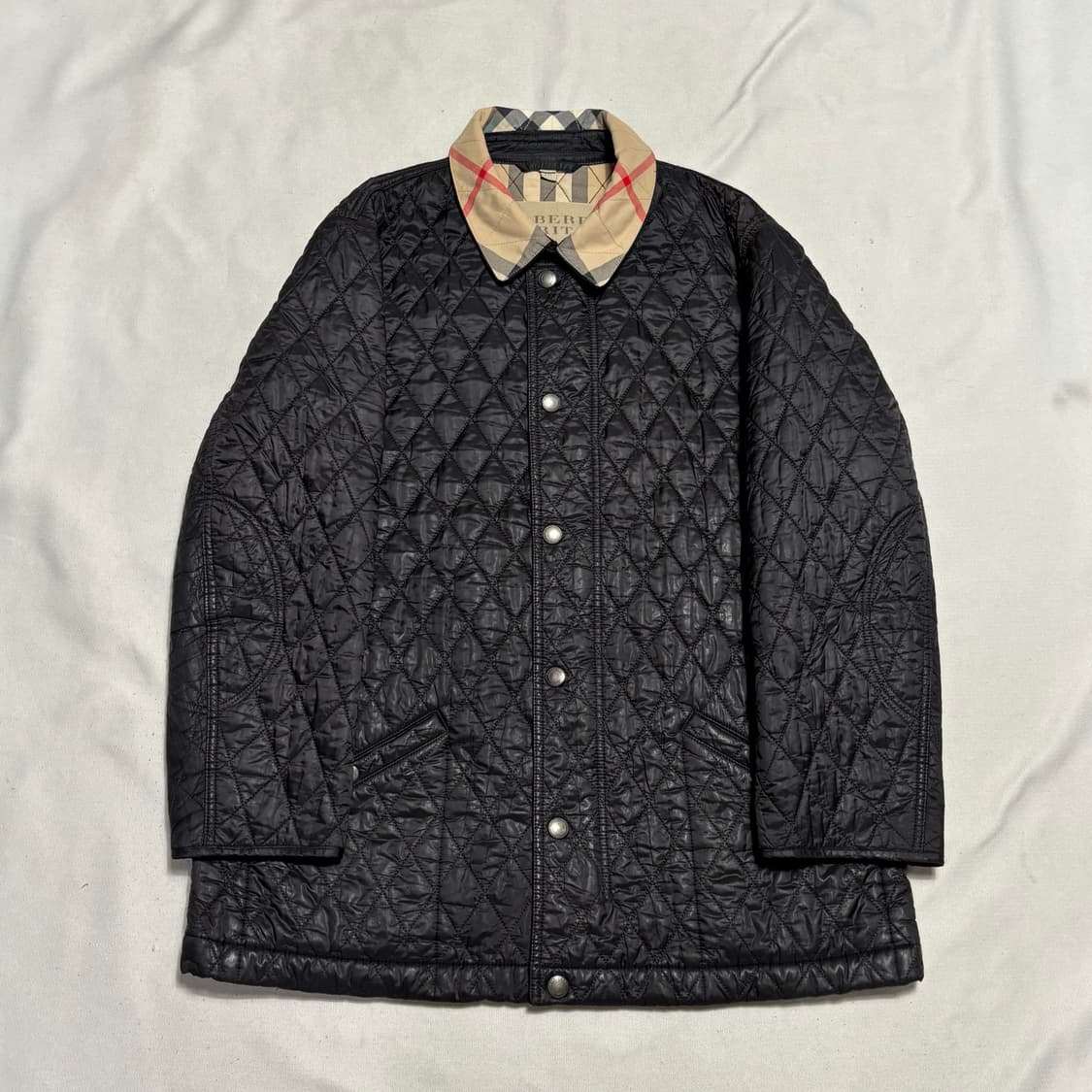XXL 버버리 블랙 퀼팅 자켓 상품이미지2