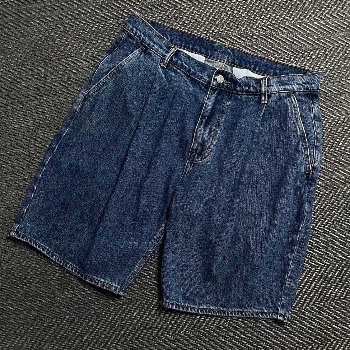 아웃스탠딩 원턱 데님 버뮤다 팬츠 y 5445 상품이미지1