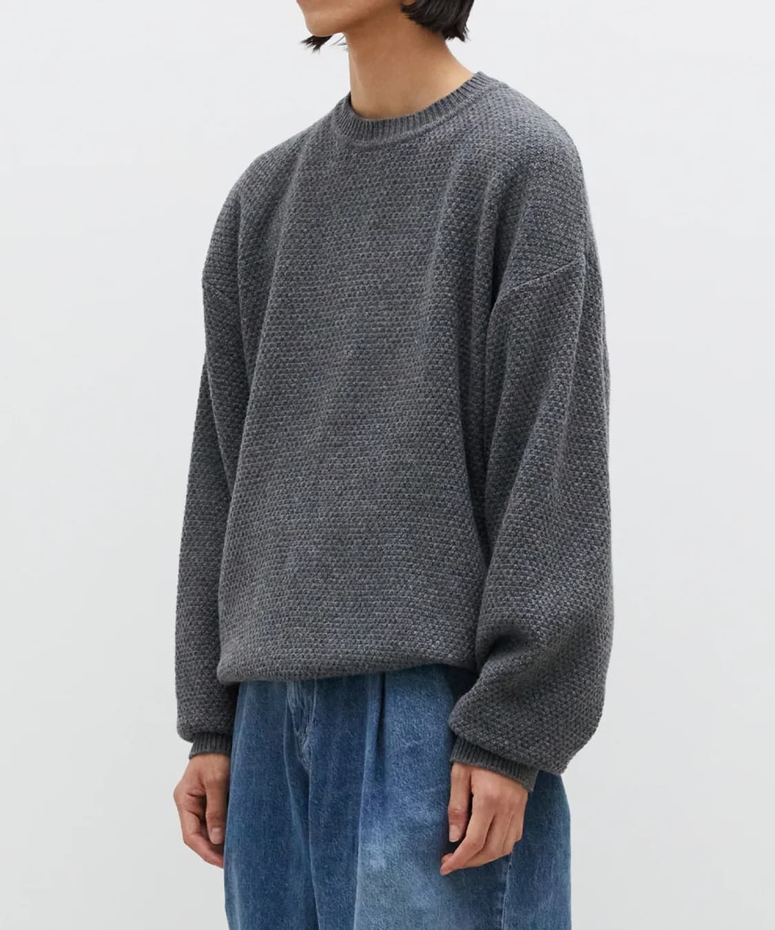 주앙옴므 차콜 울 니트 L사이즈 상품이미지3