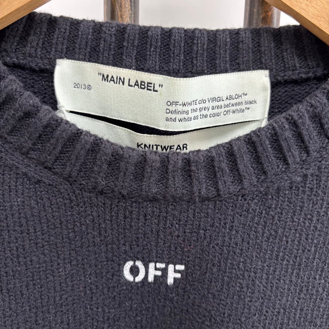 [XL]오프화이트 에로우 니트 상품이미지2