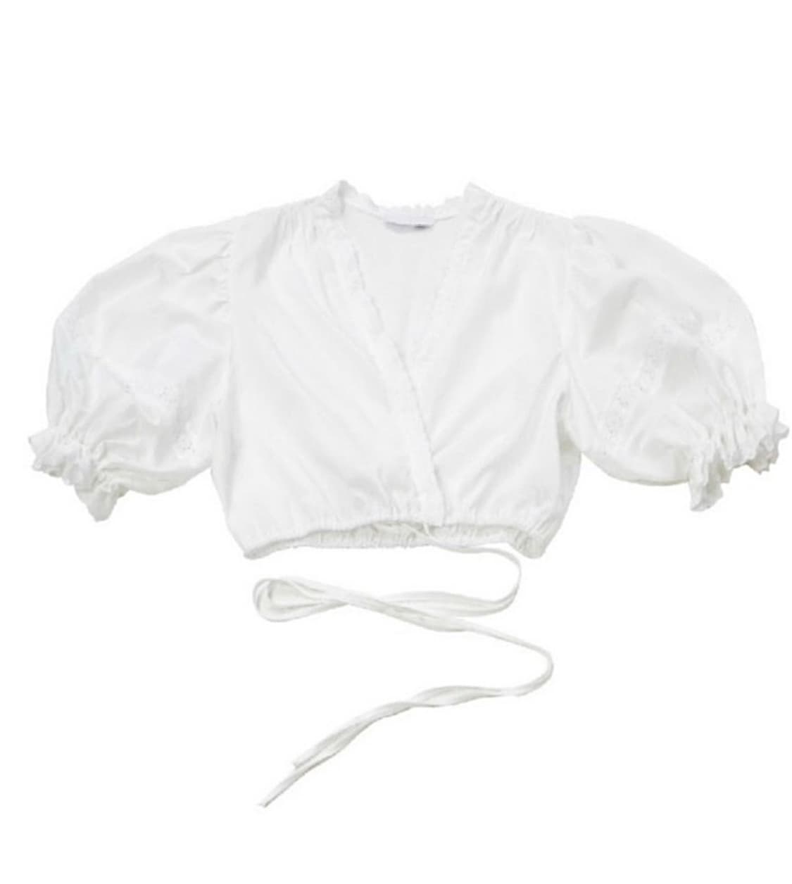 아일렛 화이트 크롭 제니 블라우스 상품이미지2