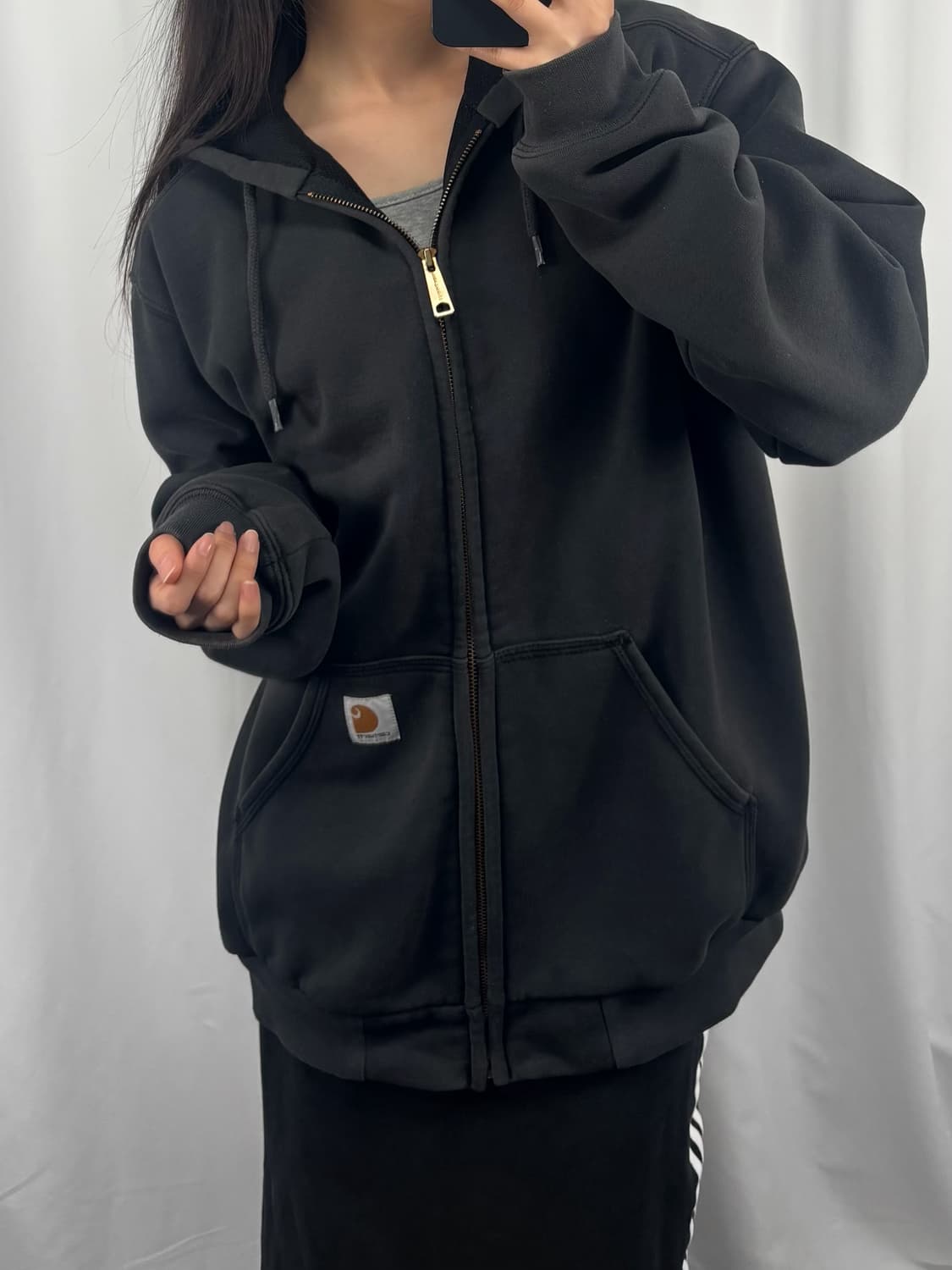 칼하트 레인디펜더 써멀 후드집업 상품이미지2