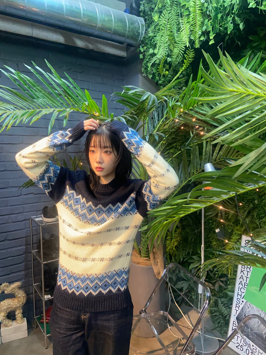 빈티지 노르딕 니트 상품이미지2