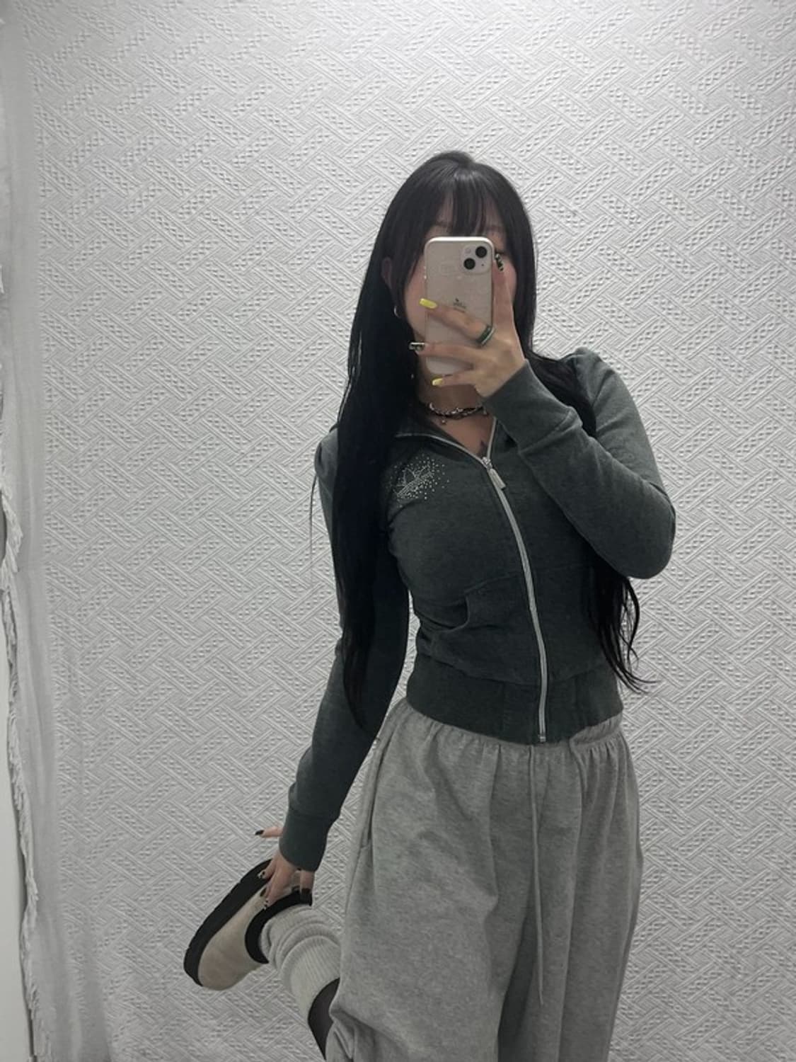 아디다스 Y2K 빈티지 큐빅패치 후드 집업 85 C07522 상품이미지2