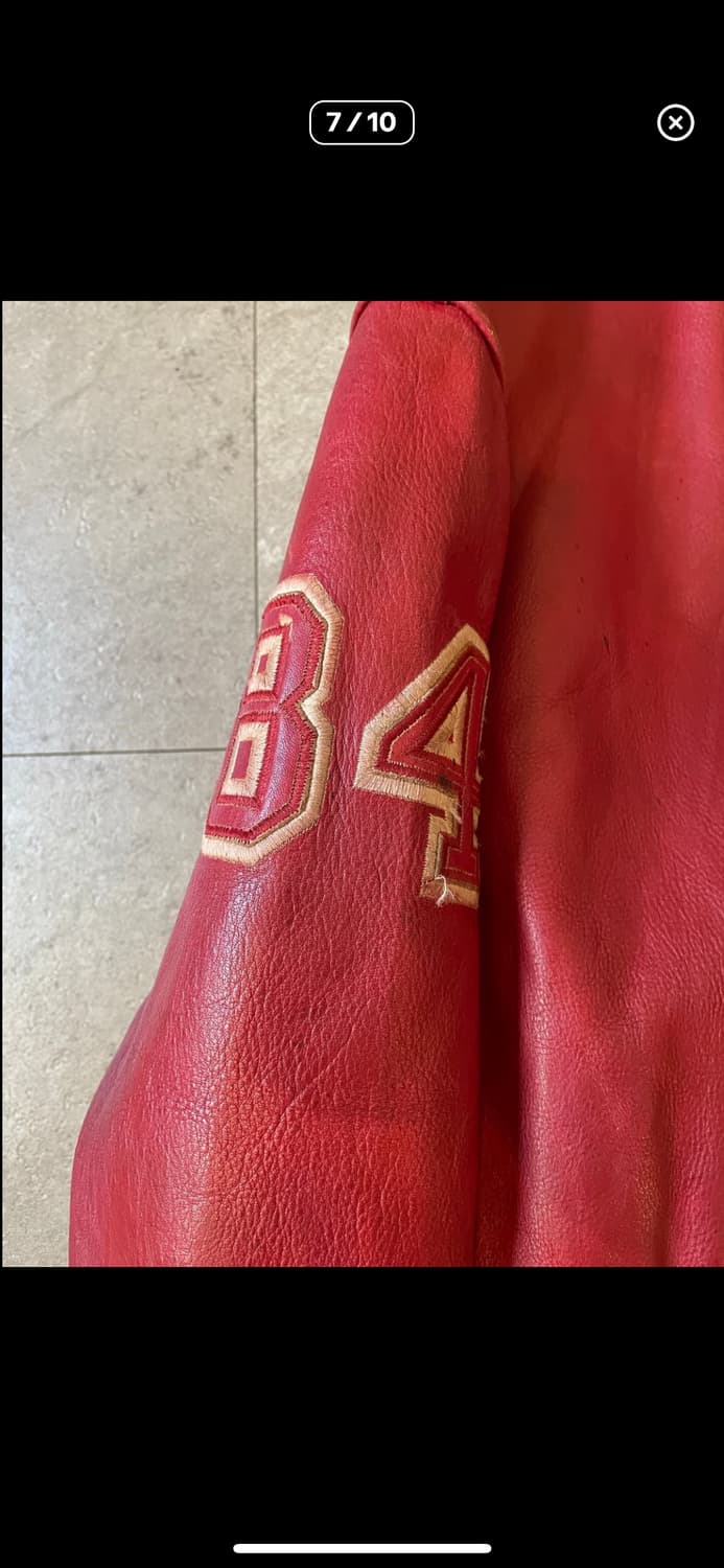 Redskins Leather Varsity Jacket 상품이미지7