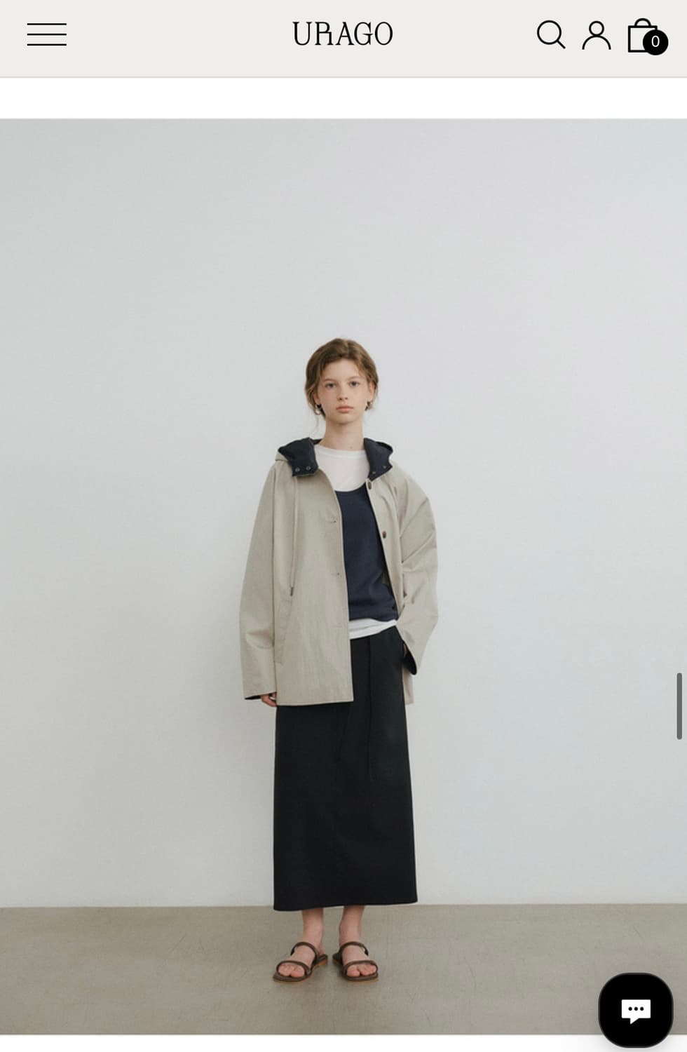 유라고 후드 하프 점퍼 상품이미지2