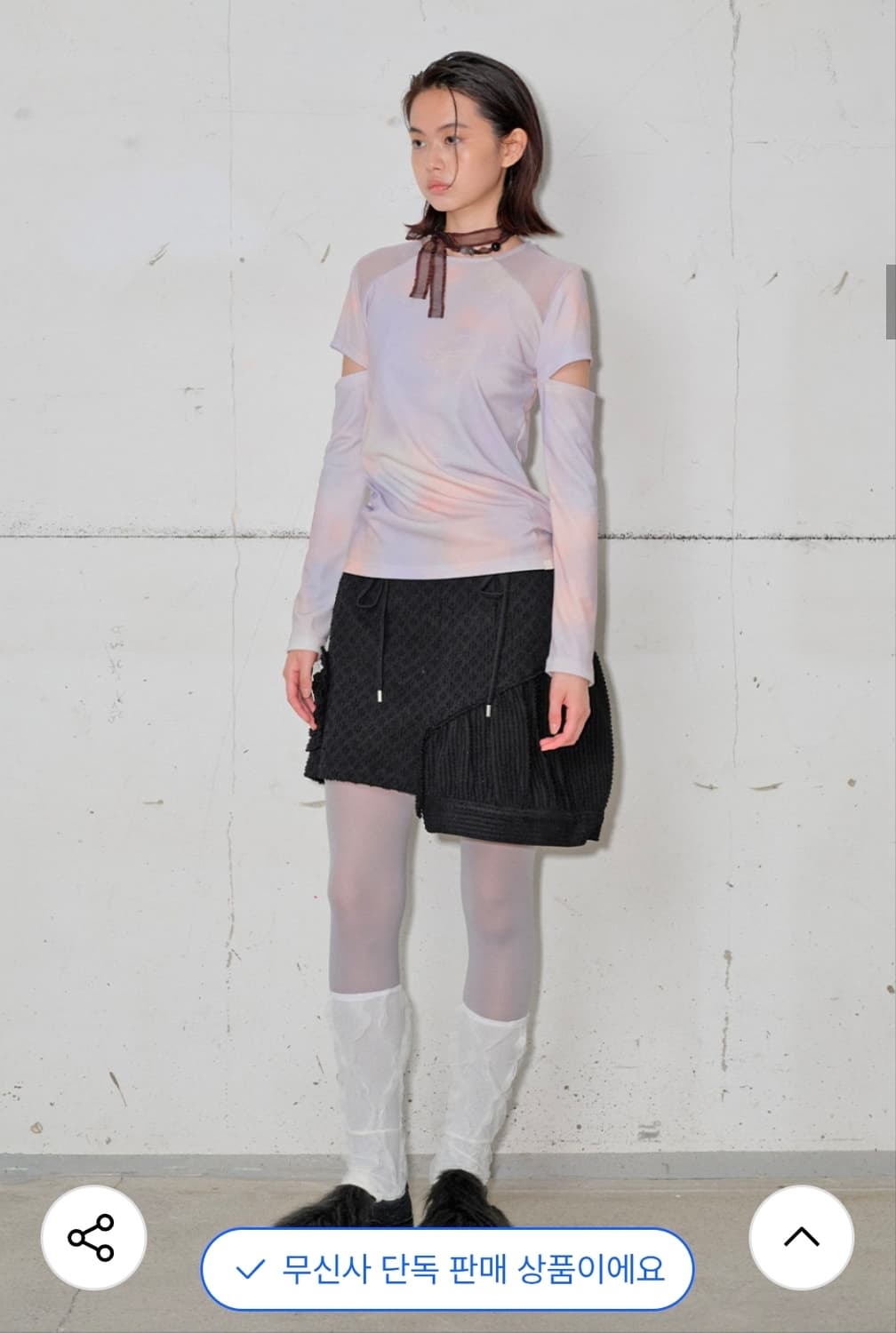 [새상품] 타입서비스 언발 미디 스커트 상품이미지3