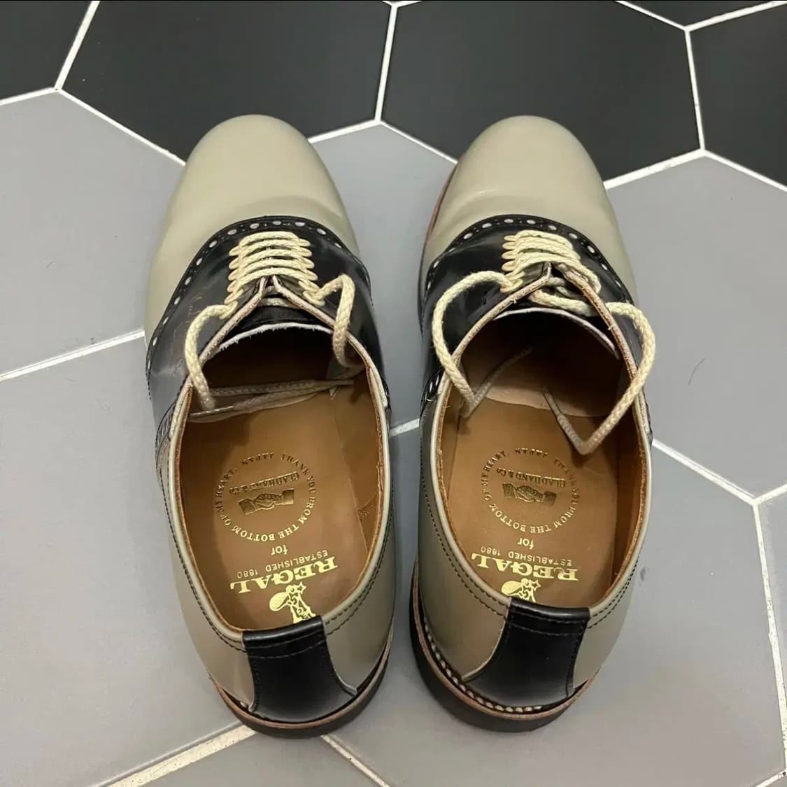 글래드핸드x리갈 새들슈즈 10주년 / 그레이x블랙 / 270 / 민트급 상품이미지4