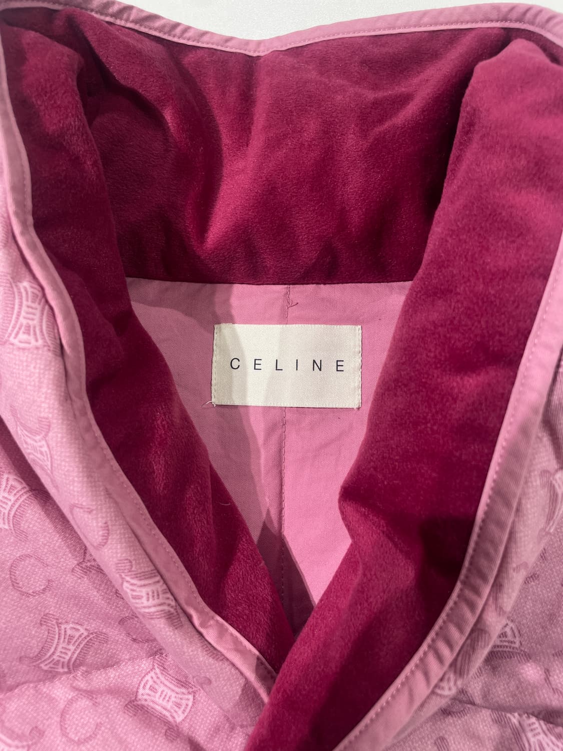 셀린느 핑크 트리옹프 덕 다운 페더 베스트 상품이미지7