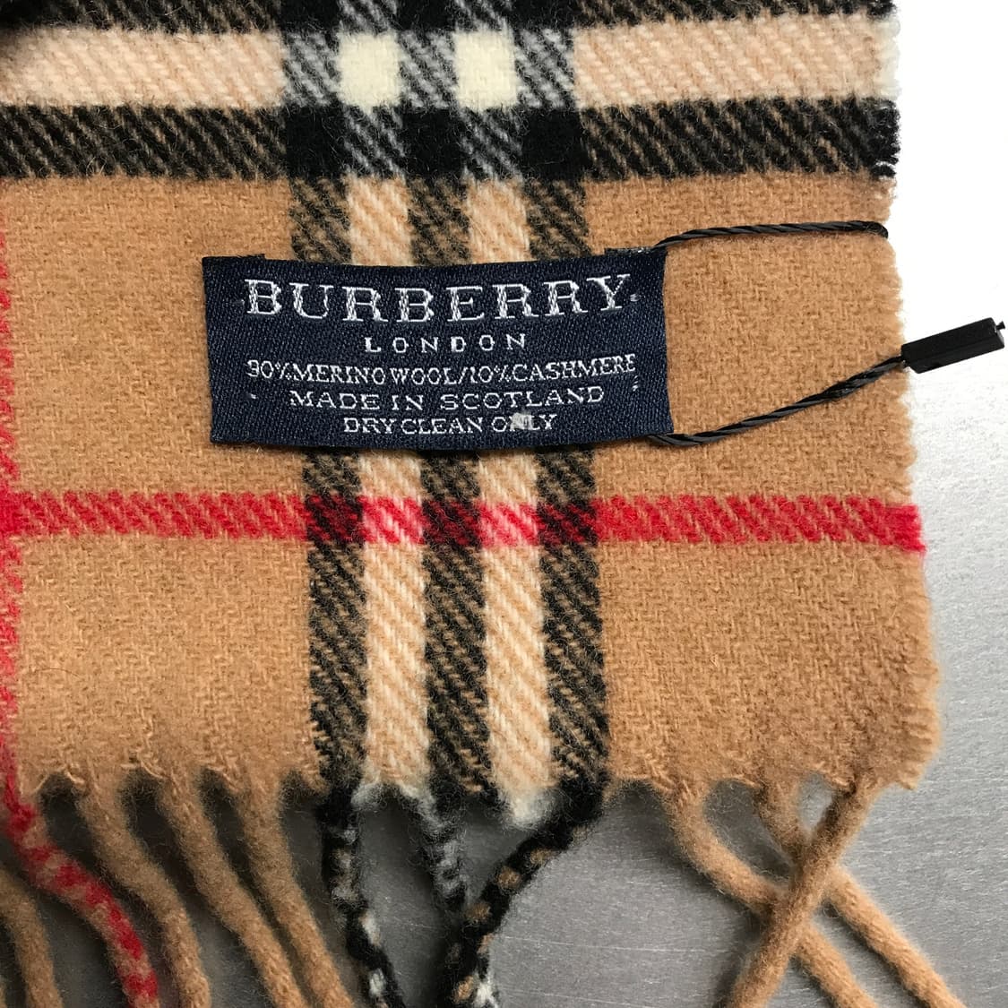 버버리 정품 울/캐시미어 머플러 베이지 상품이미지5