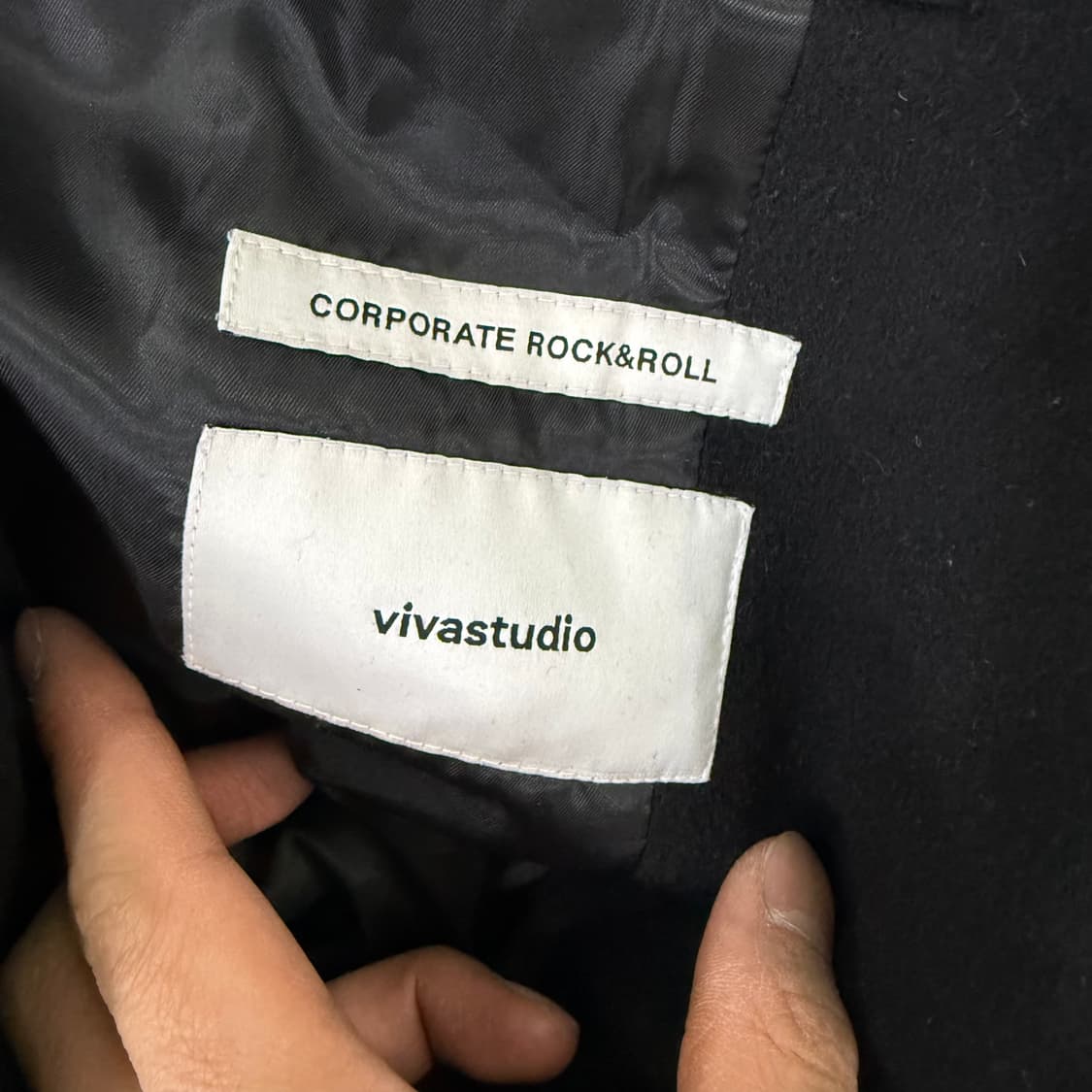 [M] 비바스튜디오 블랙 싱글코트 1226T2 상품이미지3