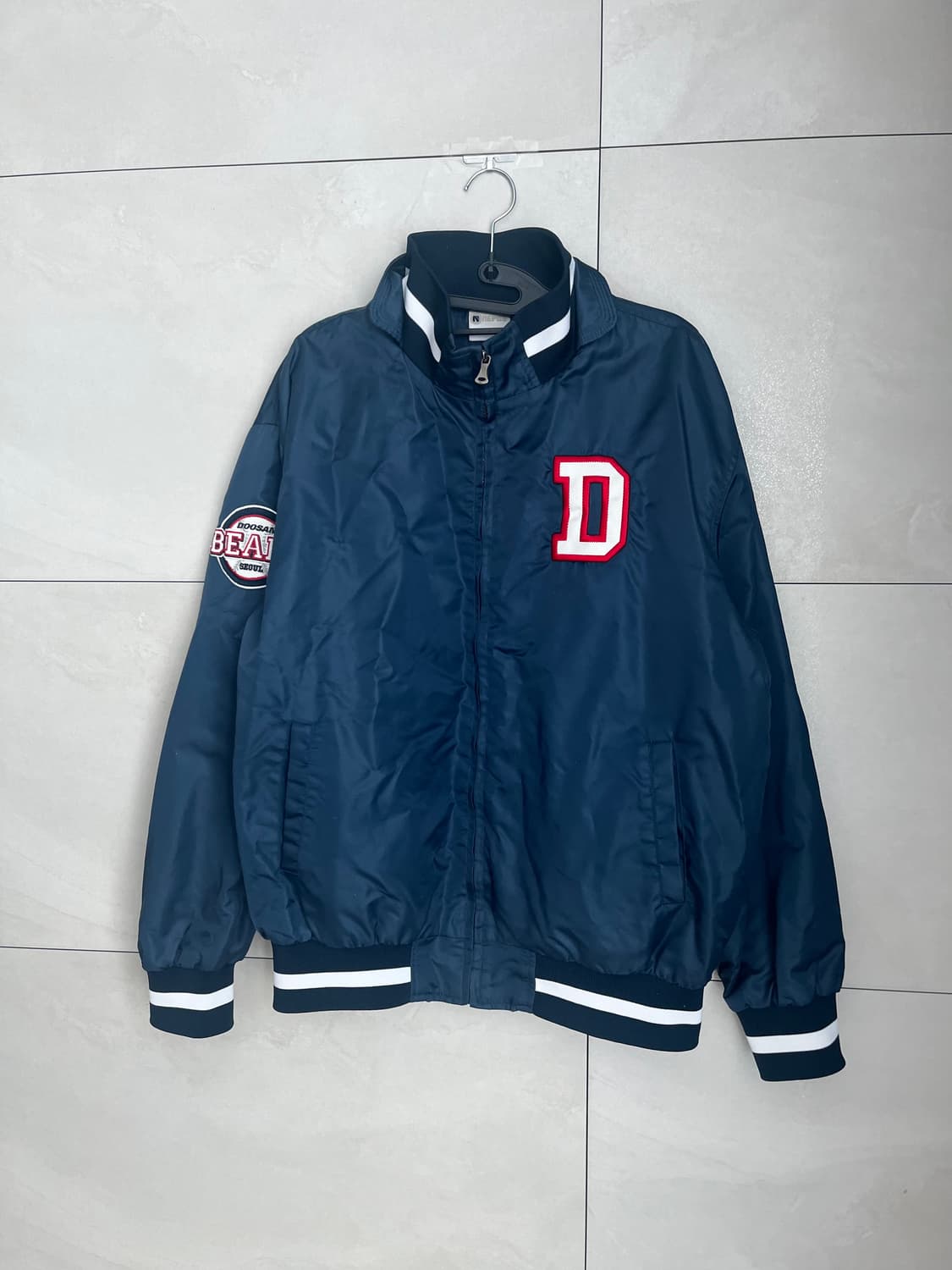 두산베어스 야구 자켓 점퍼 네이비 (100) 상품이미지3