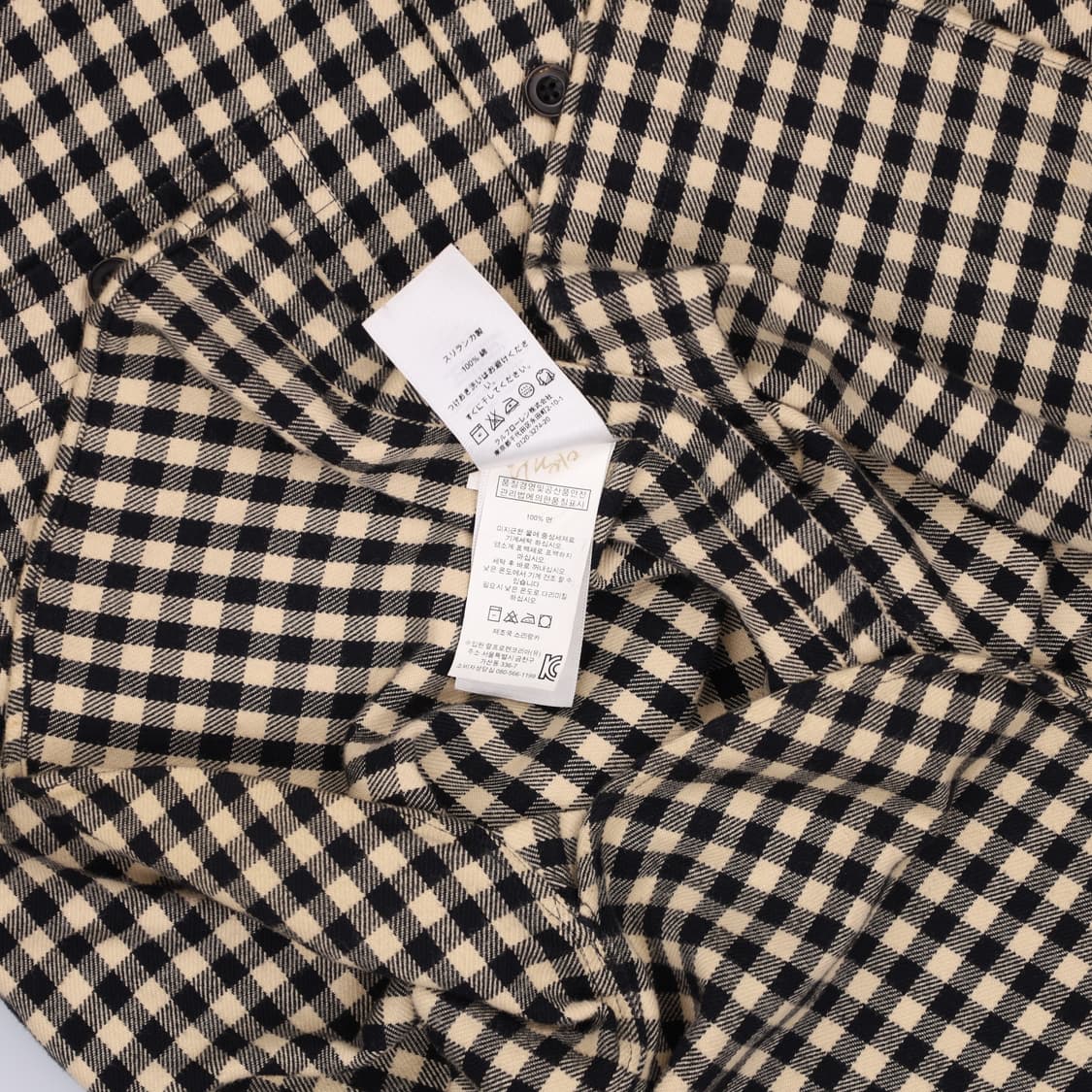 M 폴로 우먼 오버핏 플란넬 체크 포켓 셔츠 4274 상품이미지7