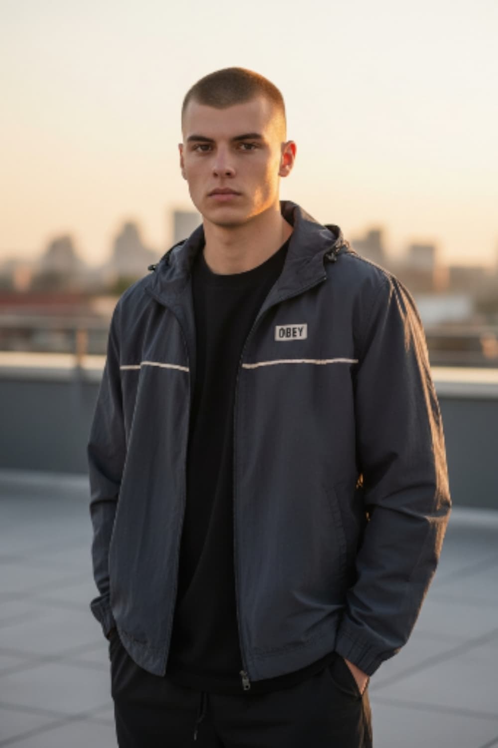 OBEY 후드 바람막이 자켓 (윈드브레이커) 상품이미지1