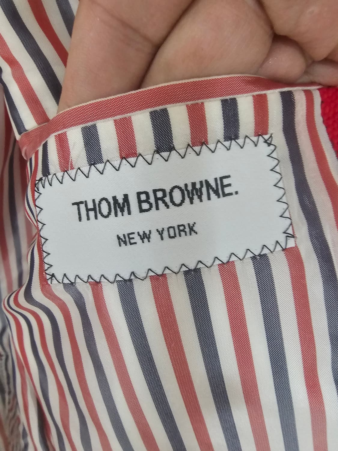 톰브라운 금장  플래드 체크 자켓(1/100/정품) 상품이미지8