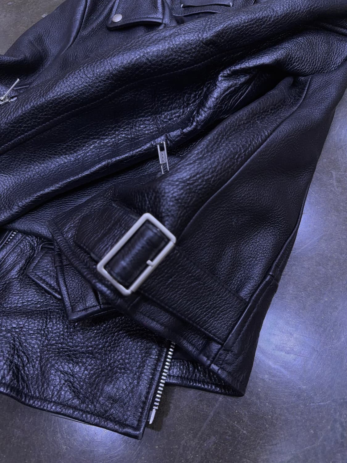 비바스튜디오 우먼스 더블 레더 라이더자켓 L 상품이미지6