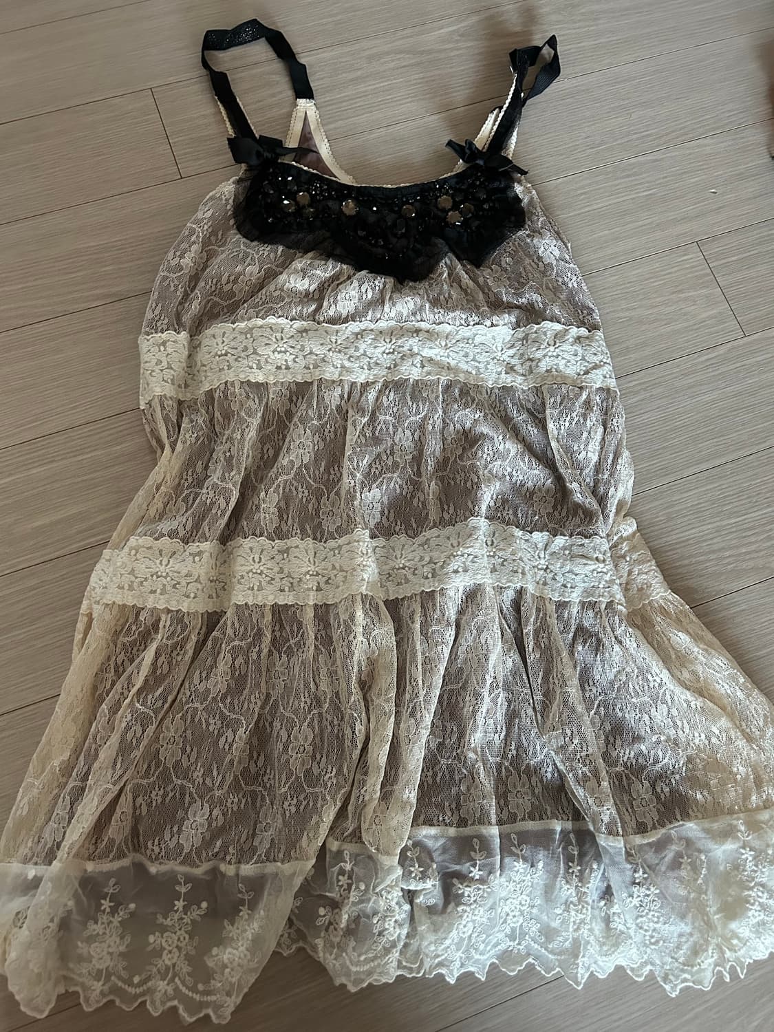 리즈리사 깔 레이스 나시 빈티지 모리걸 상품이미지1