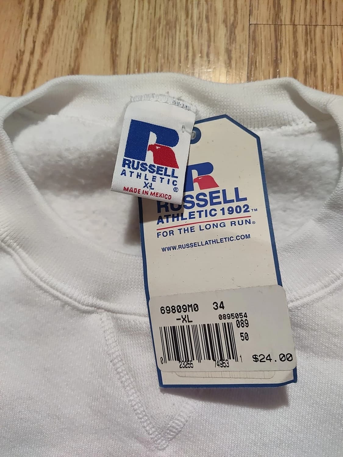 러셀 애슬레틱 스웻 셔츠 맨투맨 화이트 상품이미지3