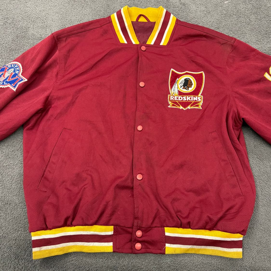 [정품] NUTMEG 넛맥 90's 레드스킨스 올드스쿨 바시티자켓 상품이미지3