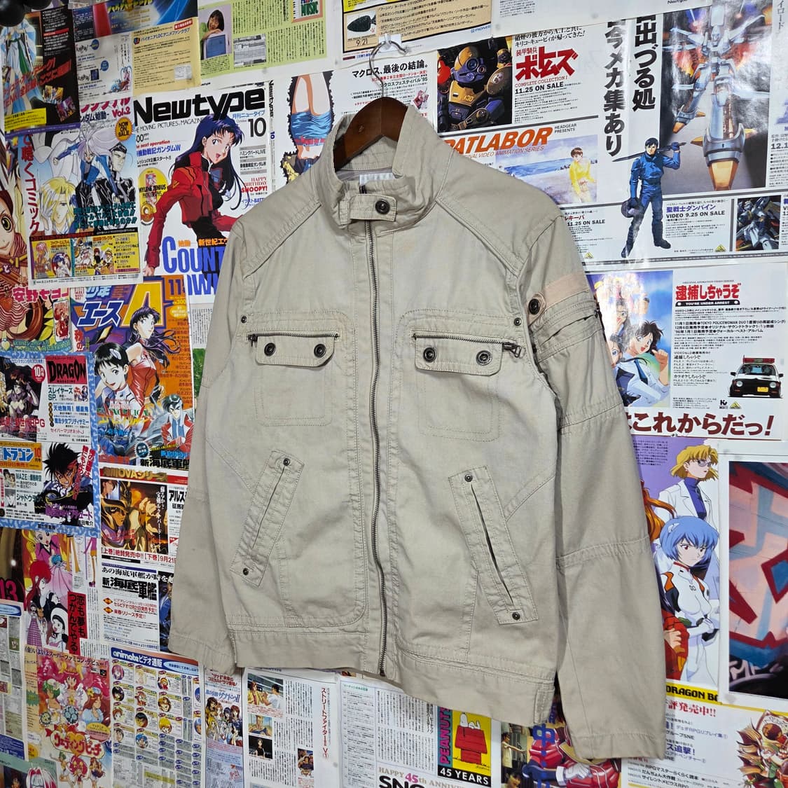 베이지 멀티포켓 밀리터리 코튼 자켓 상품이미지2