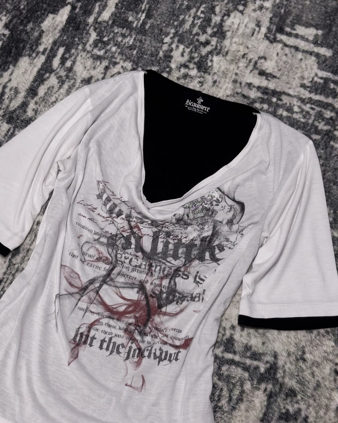 {Beaumere} Draped Layered tee  상품이미지5