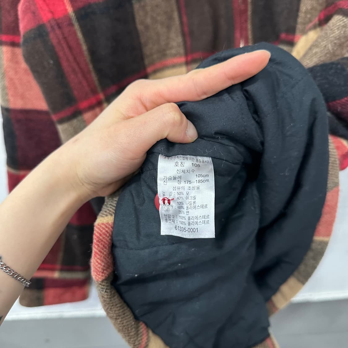 리바이스 울 블렌드 체크 자켓 상품이미지4