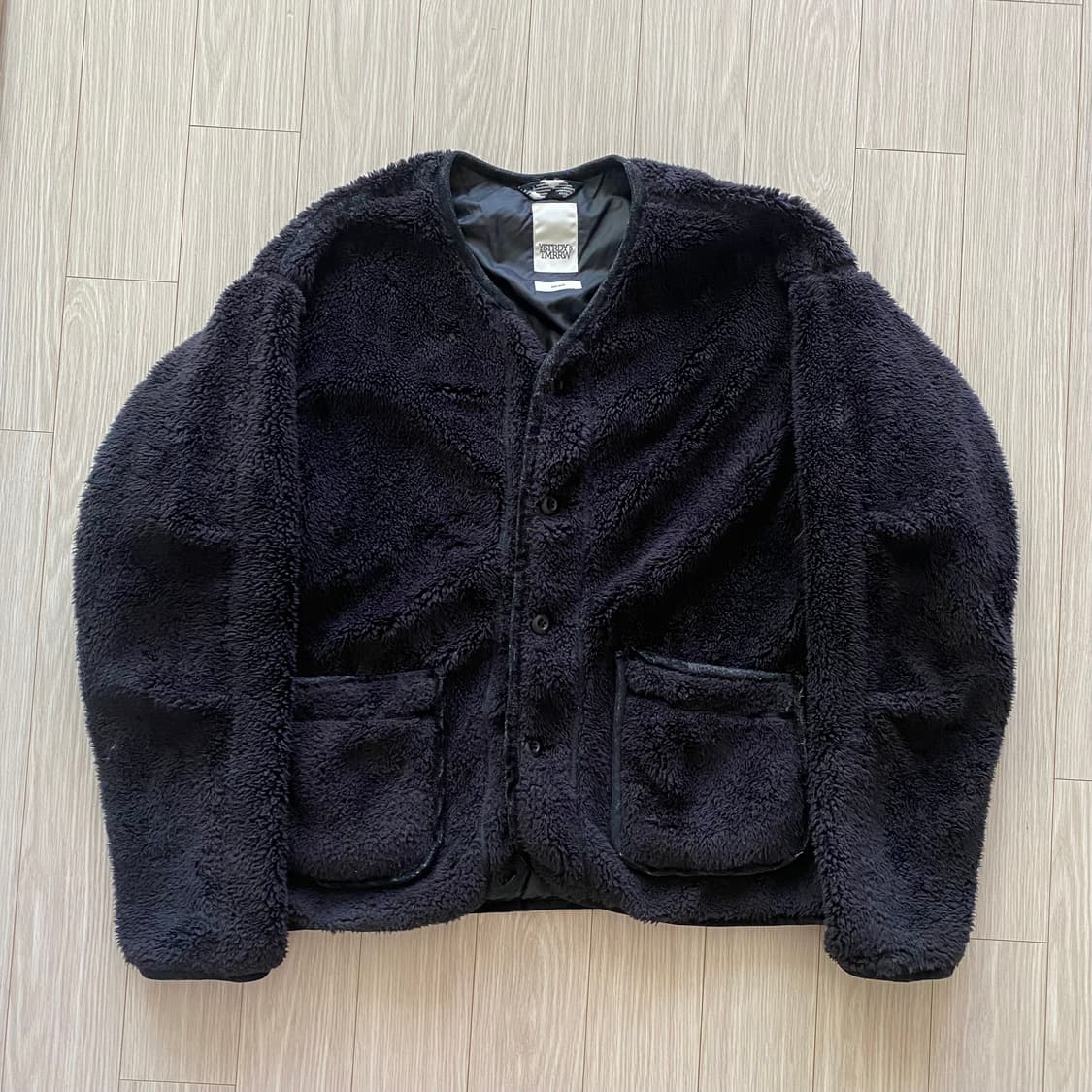 (S) YSTRDYS TMRRW 플리스 자켓 블랙 상품이미지1