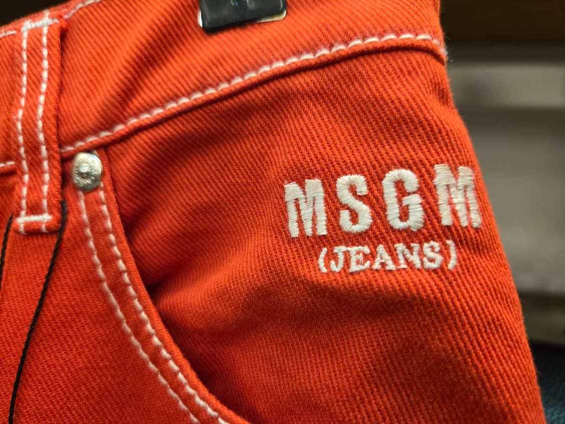 MSGM 레드 롱 스커트 상품이미지3
