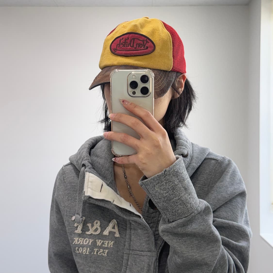 VonDutch 본더치 옐로우 레드 배색 메쉬 볼캡 상품이미지2