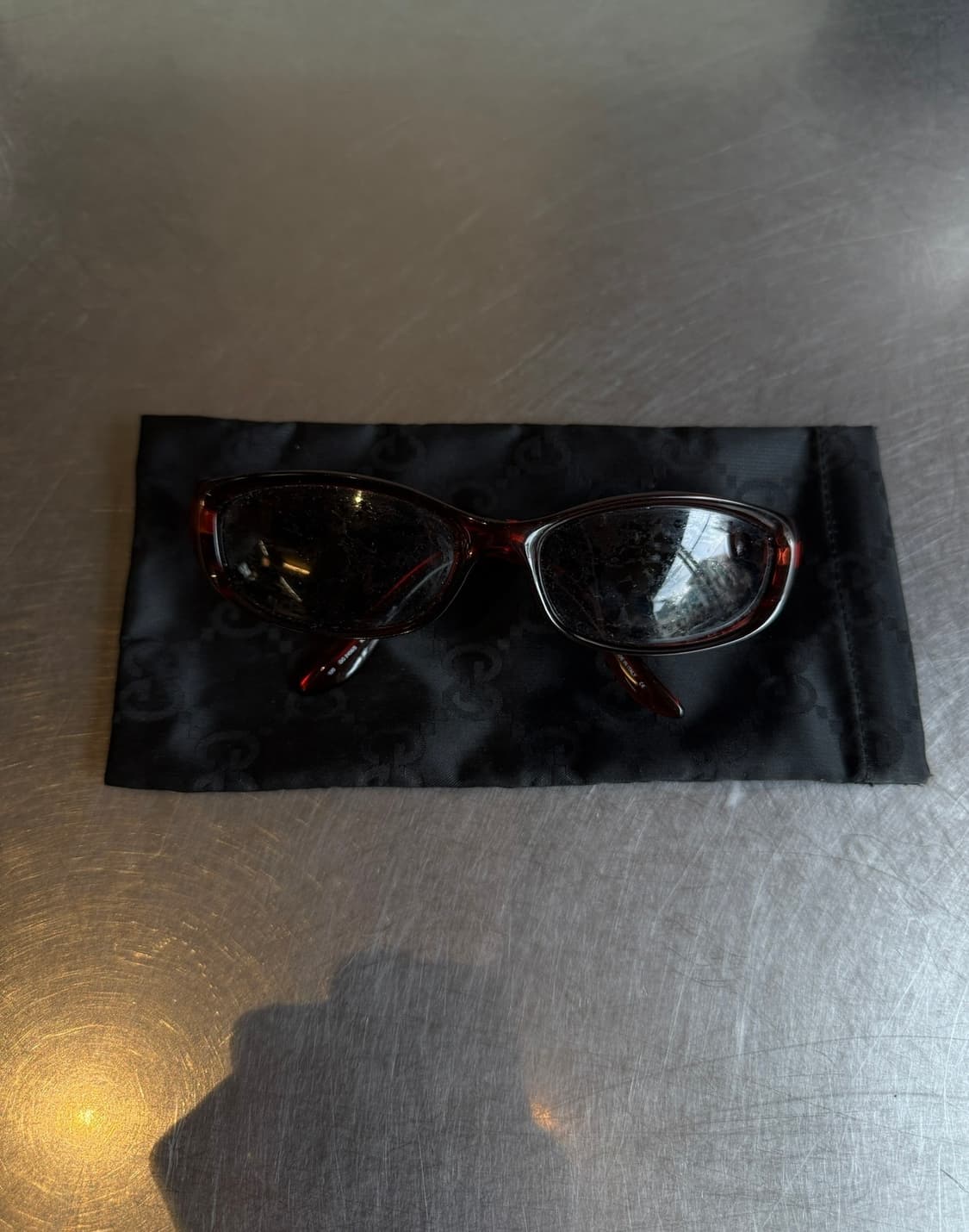 Gucci  빈티지 선글라스 브라운 상품이미지5