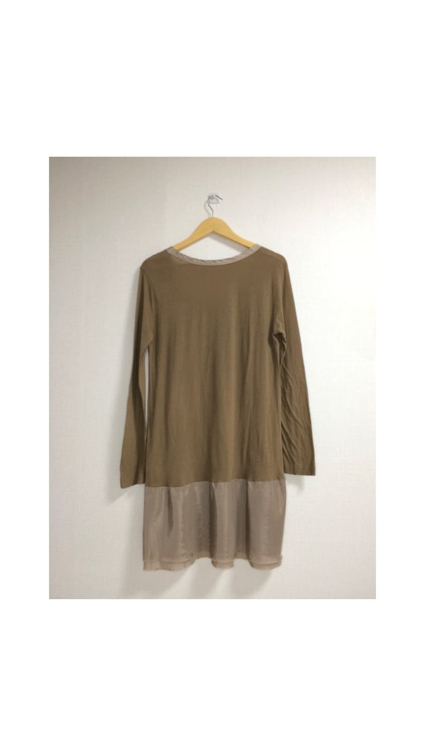 Sacai luck 사카이럭 브라운 긴팔 튜닉 원피스 상품이미지5