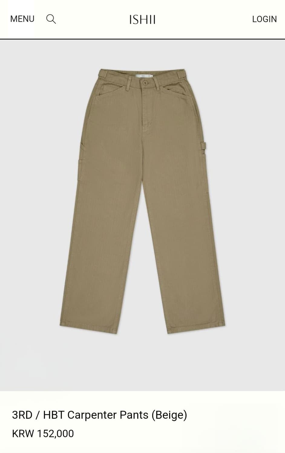 ISHII 이시이 헤링본 카펜터 팬츠 M 상품이미지8