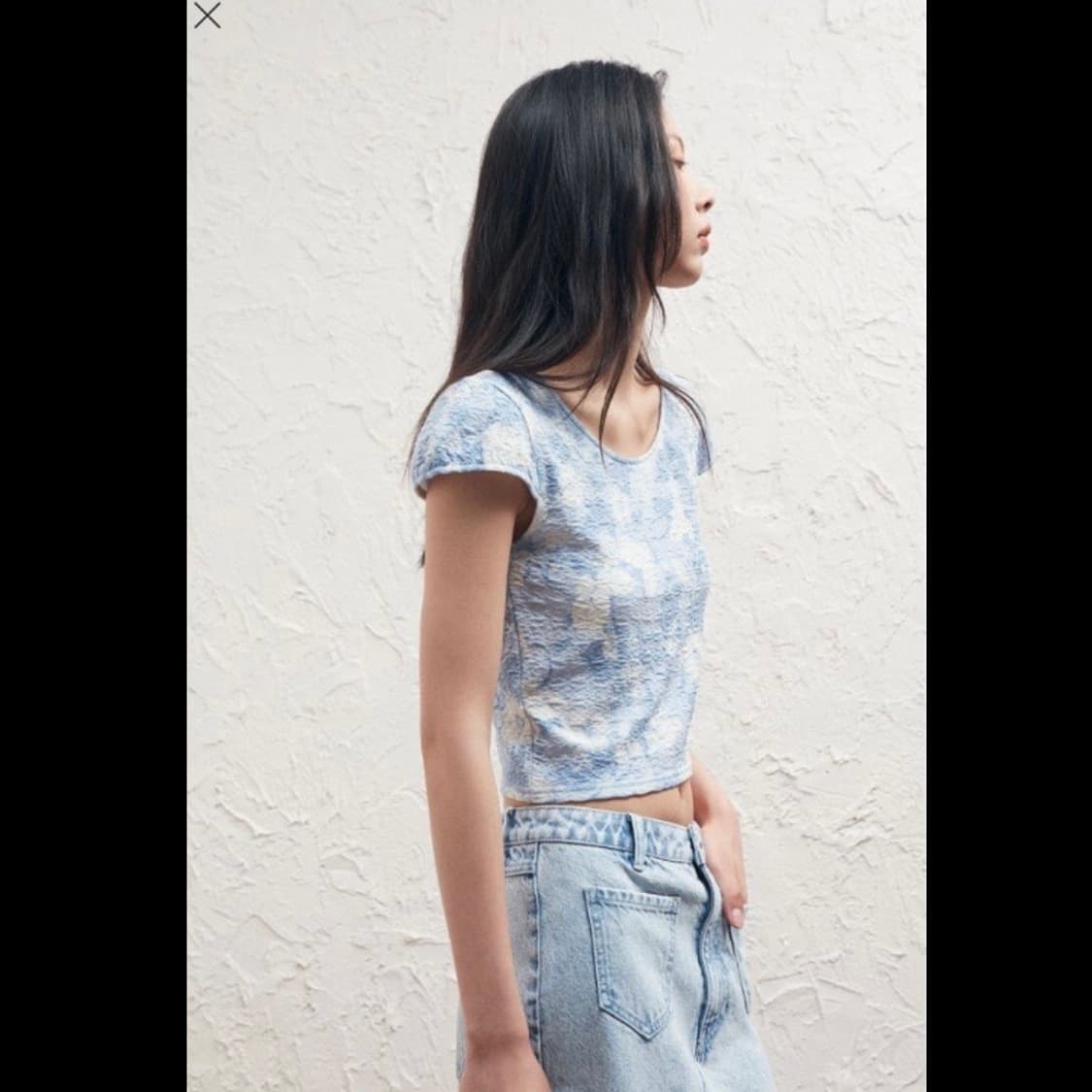 h&m 에이치앤엠 텍스처 저지 탑 (새상품) 상품이미지10